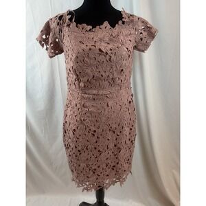 Women's‎ Size Large Dusty Rose Off The Shoulder Lace Sheath Dress